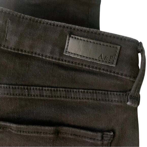 Abercrombie & Fitch Washed Out Black Super Skinny Mid Rise Jeans Size 27 / 4 Y2K - Picture 10 of 12